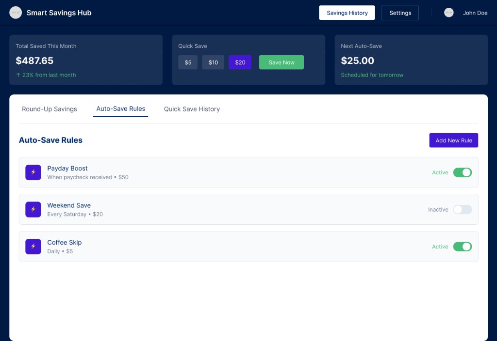 Wellness spending analytics UI