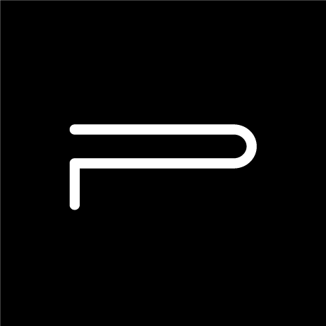 POSE Fitness logo mark — stylized letter P on black.