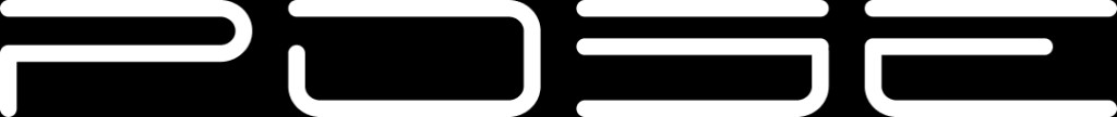 POSE wordmark logo on black.